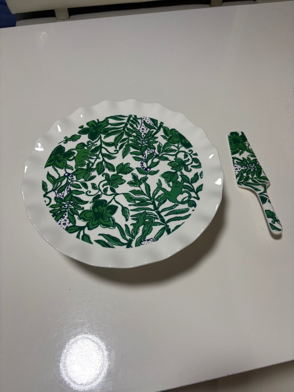 Lilly Pulitzer cake stand